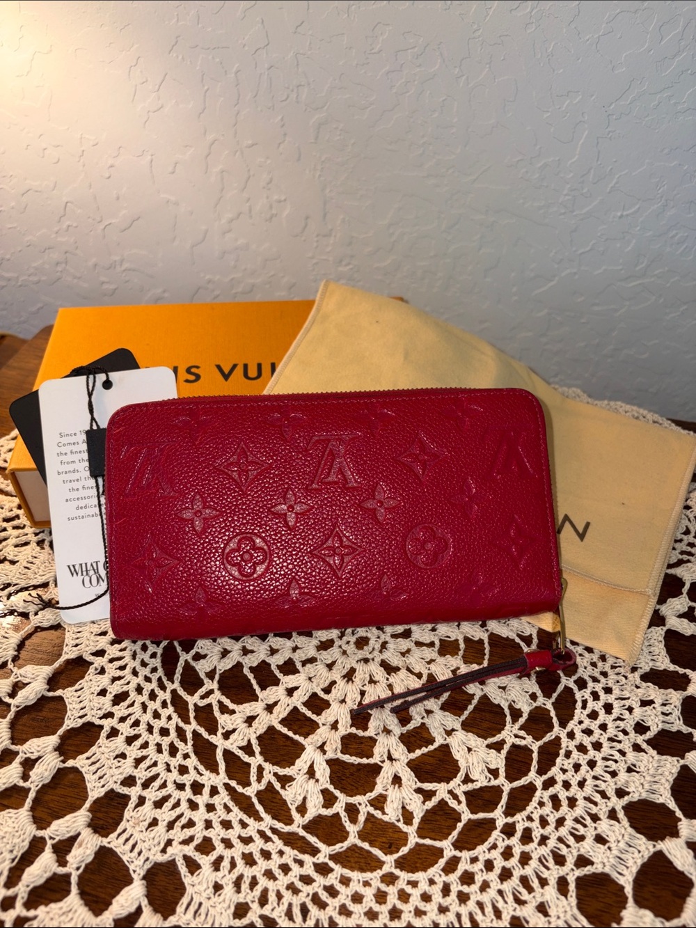 Louis Vuitton Red Zip Wallet 2020